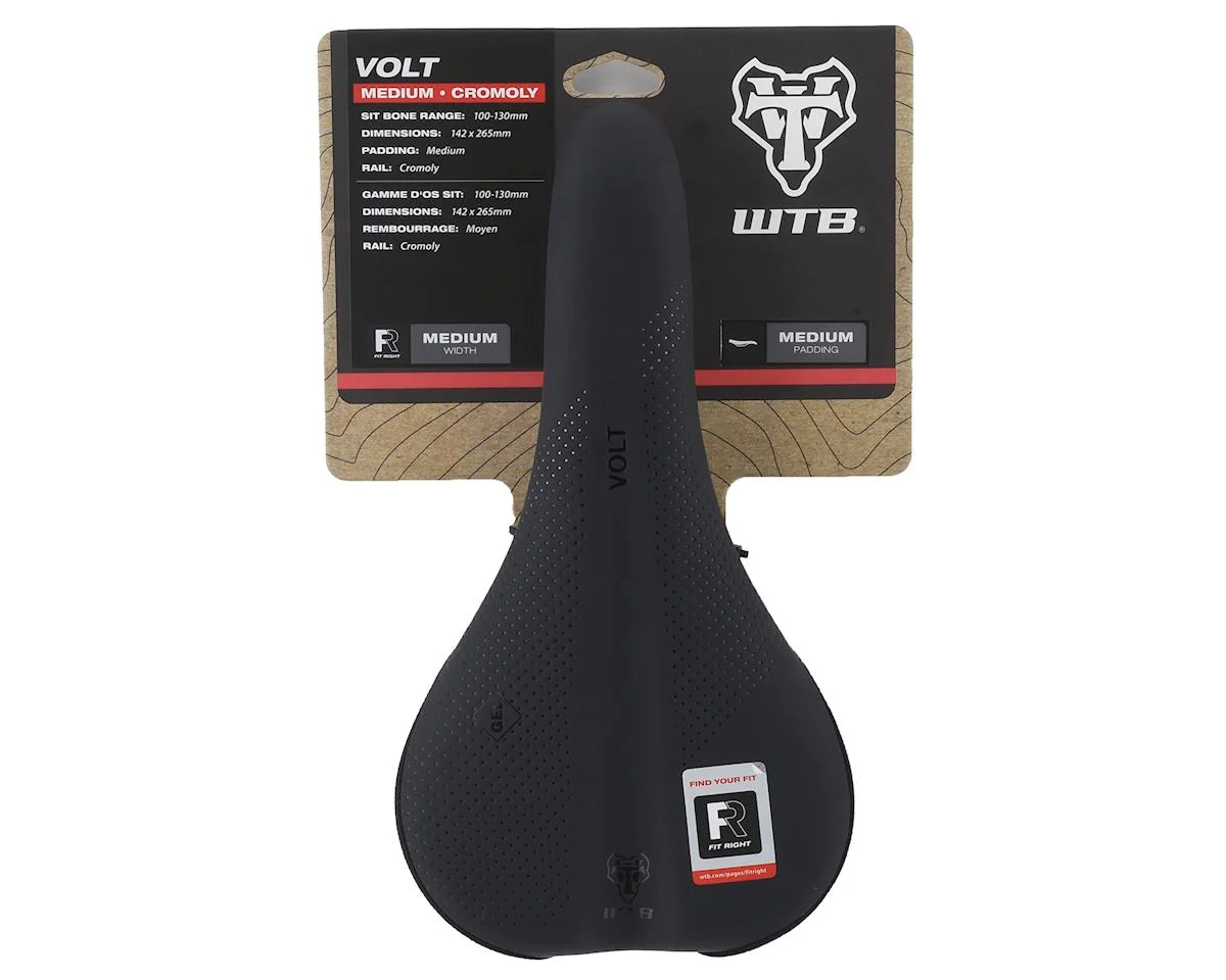 WTB Volt Saddle (Black) (Chromoly Rails) (Medium) (142mm) - view 5